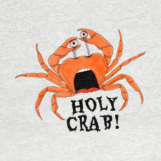 HOLY CRAB with eyes holding in hands by skstring